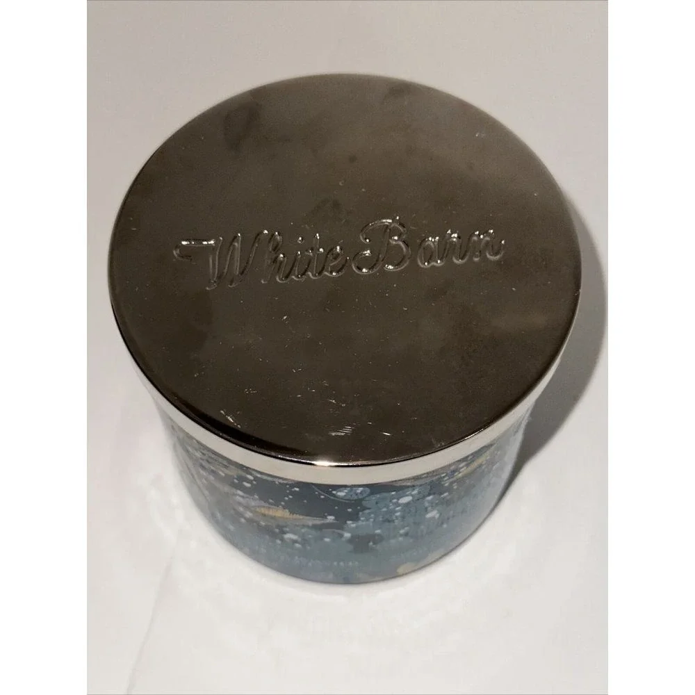 White Barn Cocoa-Roasted Chestnuts 3-Wick Scented Candle 14.5oz Lot of 2 Teal